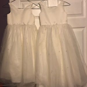 Matching Flower girl dresses.  Size 4 and size 6